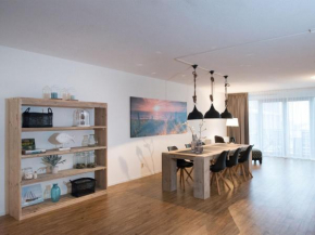 Modern apartment with a view of the Scheveningen harbor